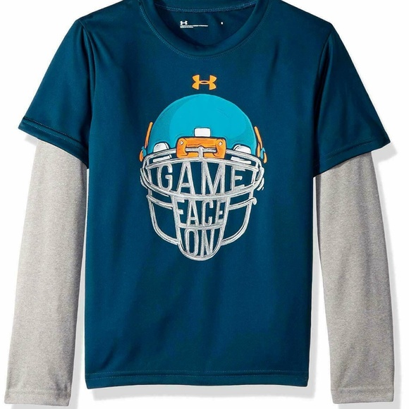 UNDER ARMOUR KIDS BOYS' T-SHIRT GAME FACE - Picture 1 of 3